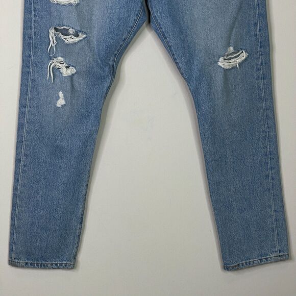 New Levi's 501 Skinny Ripped Big E High Rise Jeans Women's Size 32 x 28 - Picture 7 of 12